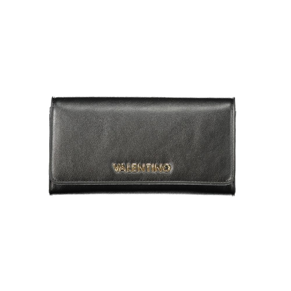 Schwarze Damenbrieftasche aus Polyethylen
