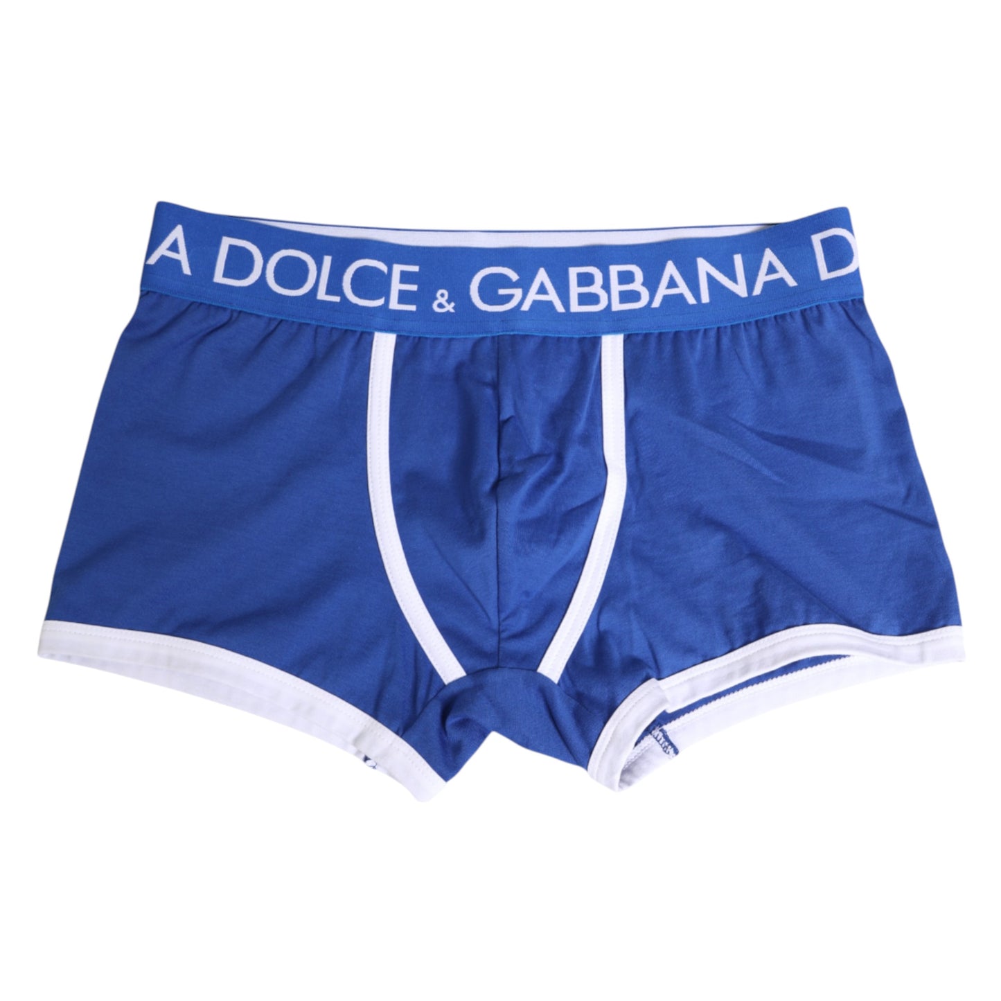 Blaue Boxershorts aus Baumwollstretch in normaler Passform