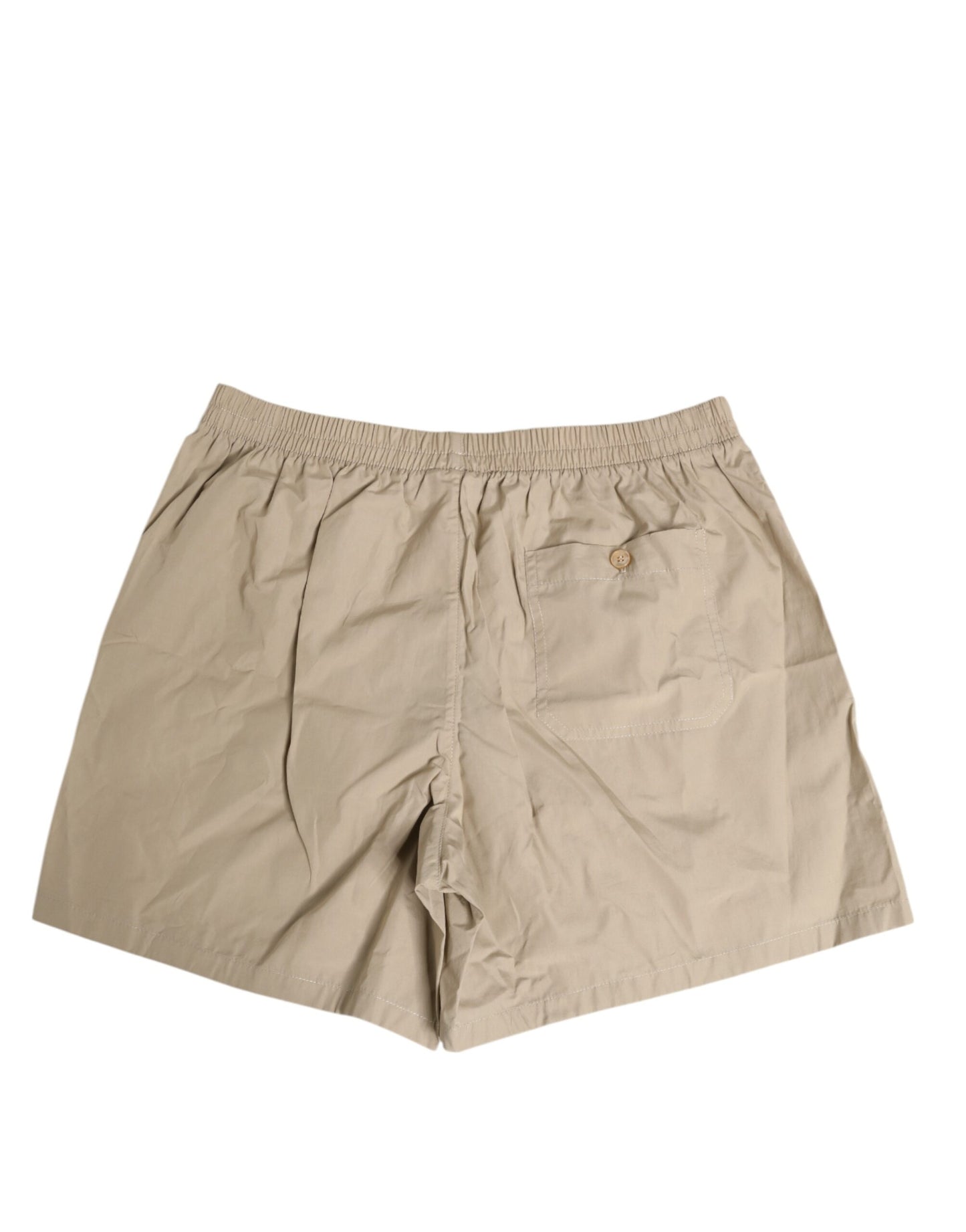 Beigefarbene Boxershorts aus Baumwolle in regulärer Passform