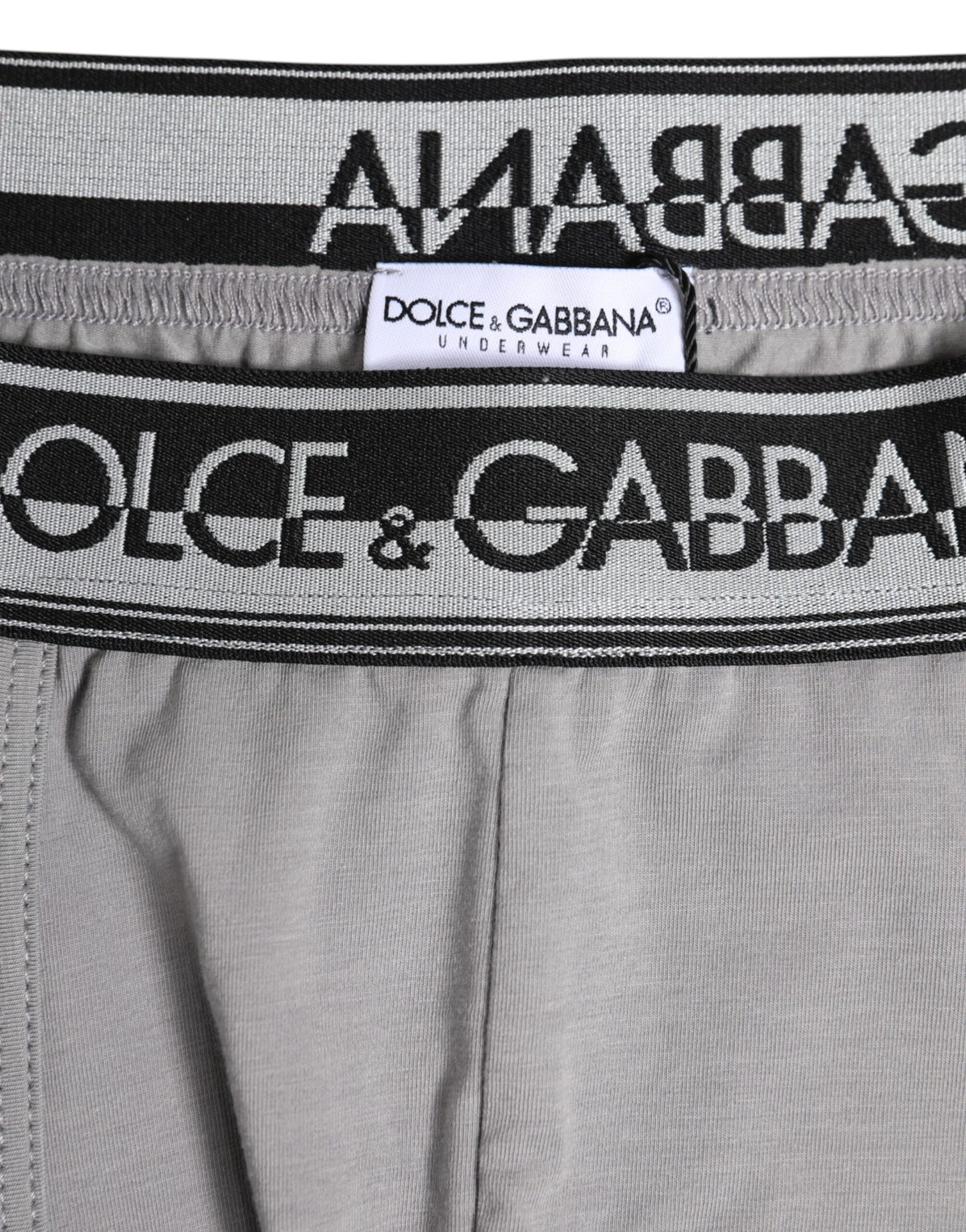 Graue Boxershorts aus Baumwollstretch in normaler Passform