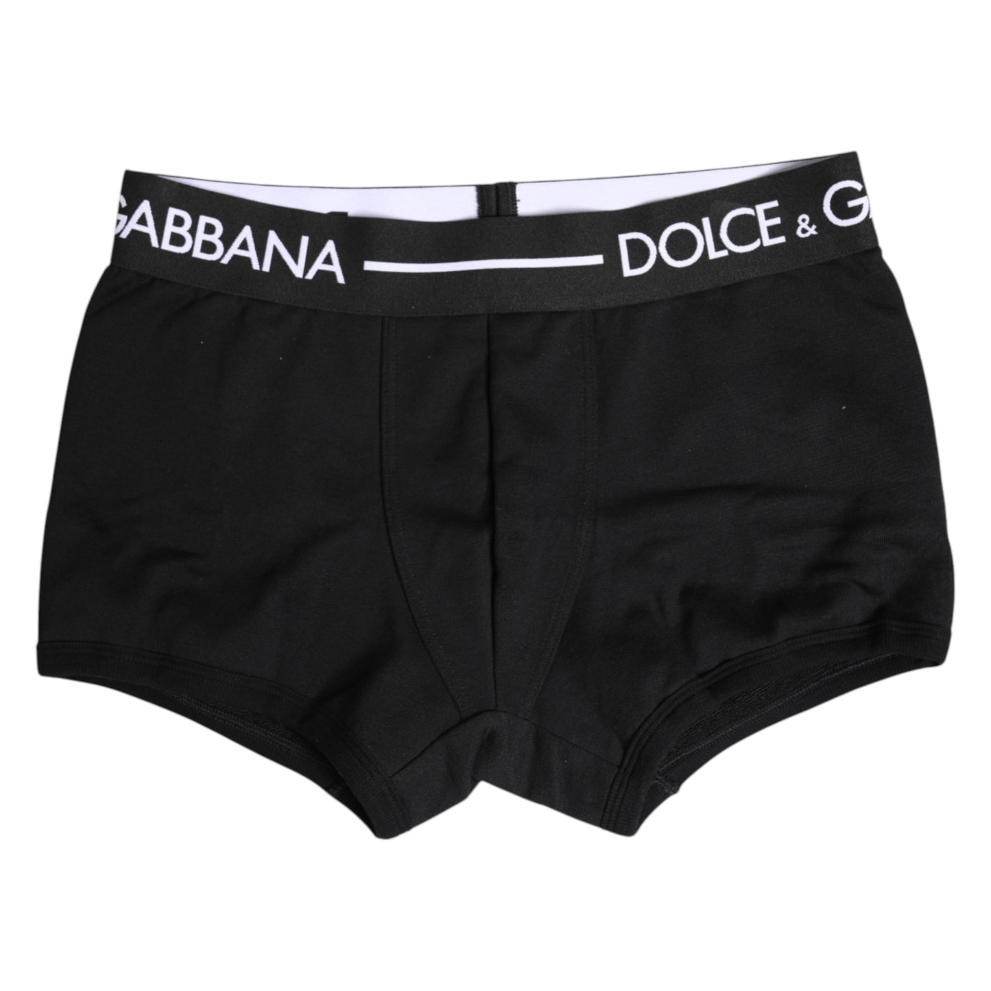 Schwarze Boxershorts aus Baumwollstretch in normaler Passform