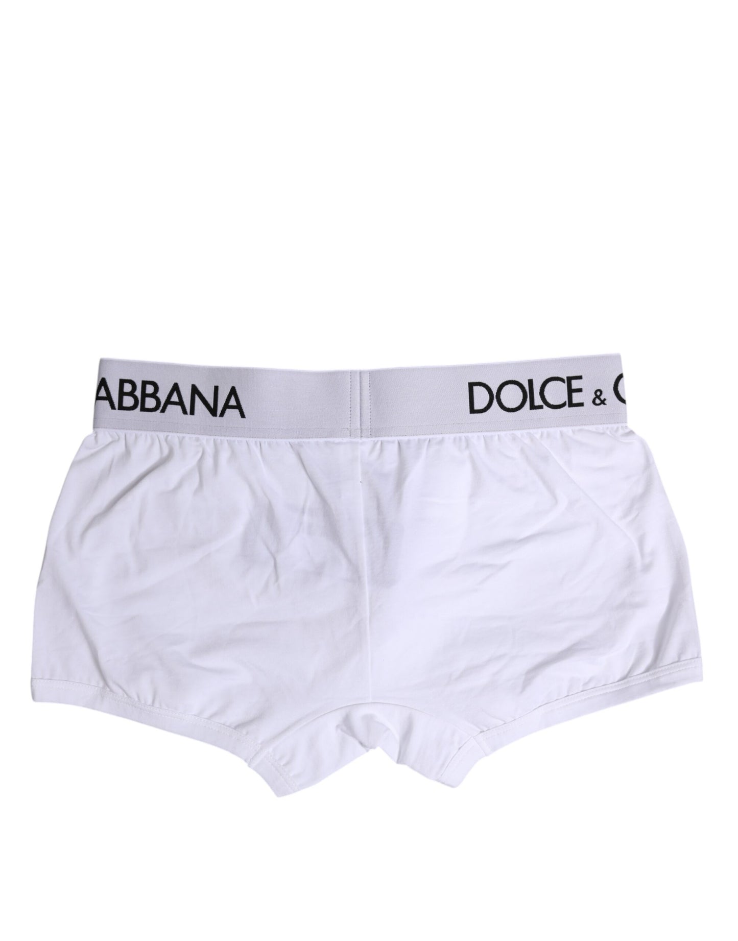 Weiße Boxershorts aus Baumwollstretch in normaler Passform