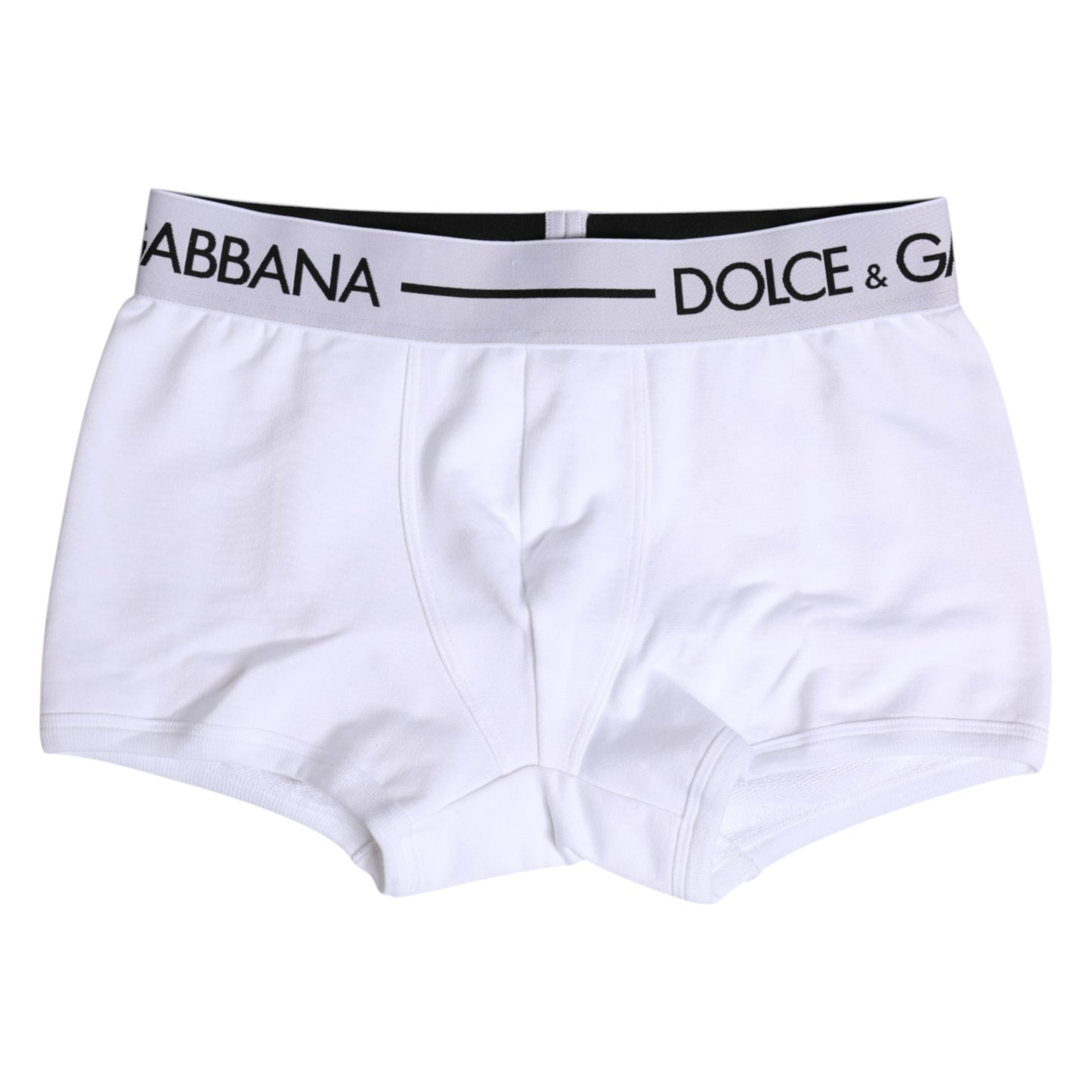 Weiße Boxershorts aus Baumwollstretch in normaler Passform