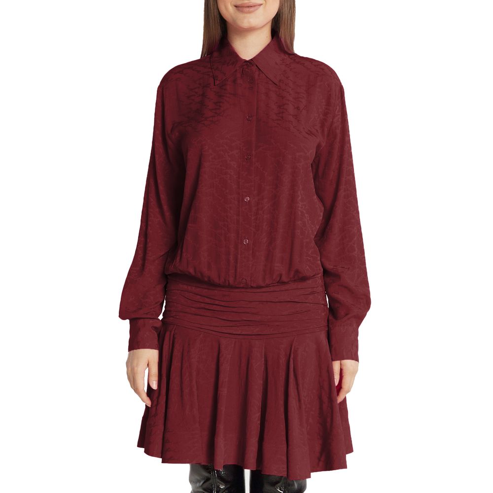 Rotes Seidenkleid für Damen