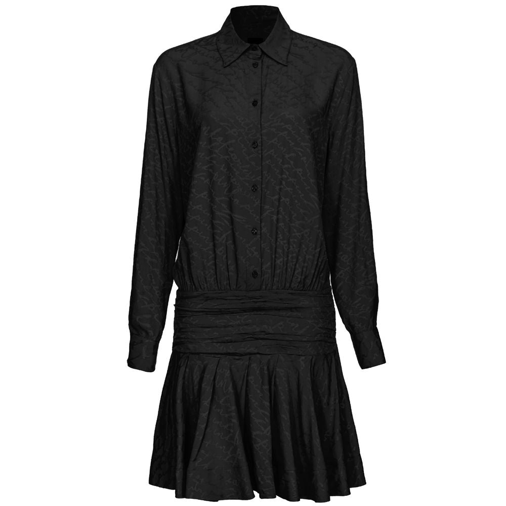 Schwarzes Seidenkleid für Damen