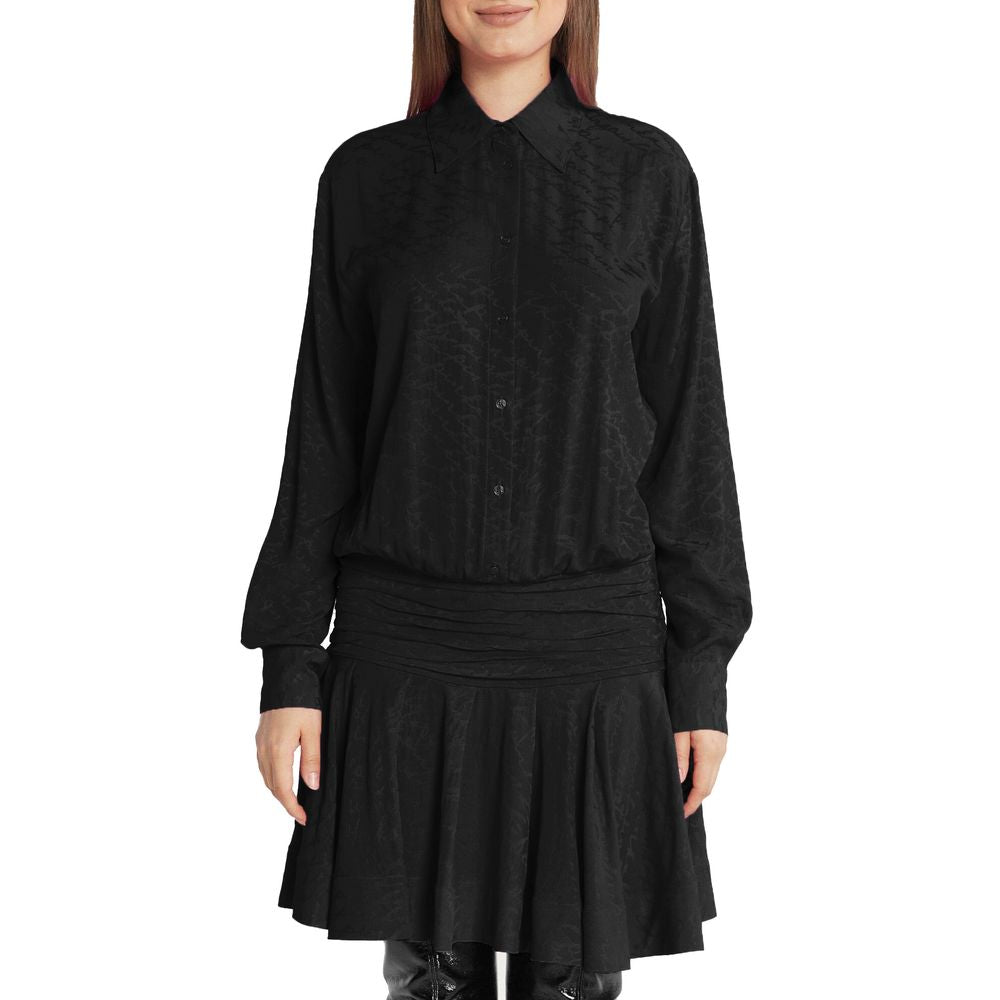 Schwarzes Seidenkleid für Damen