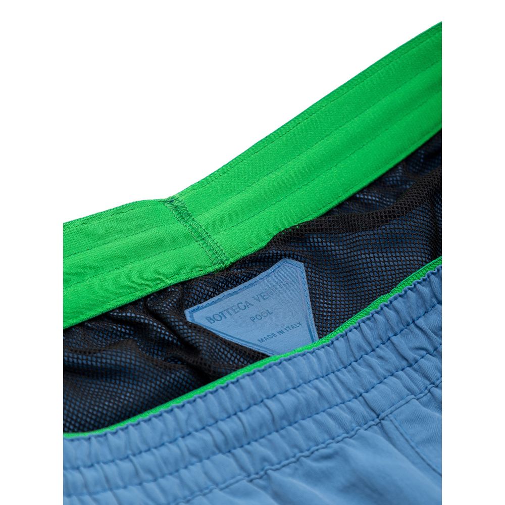 Blaue Badeshorts aus Polyamid