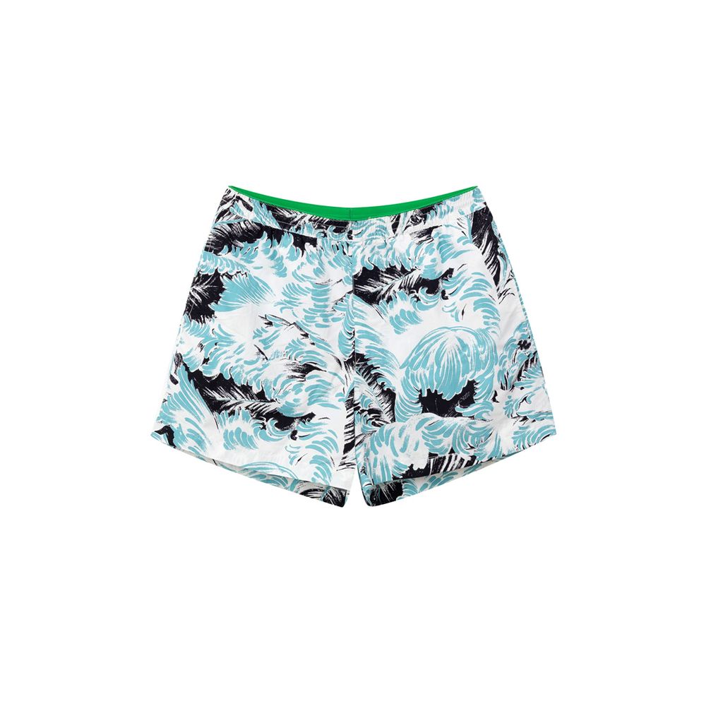 Weiße Badeshorts aus Polyamid