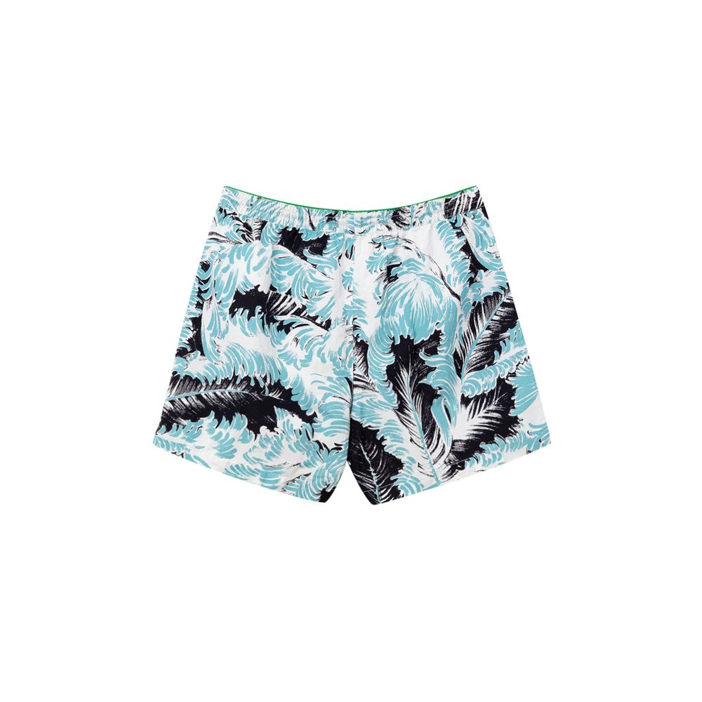Weiße Badeshorts aus Polyamid