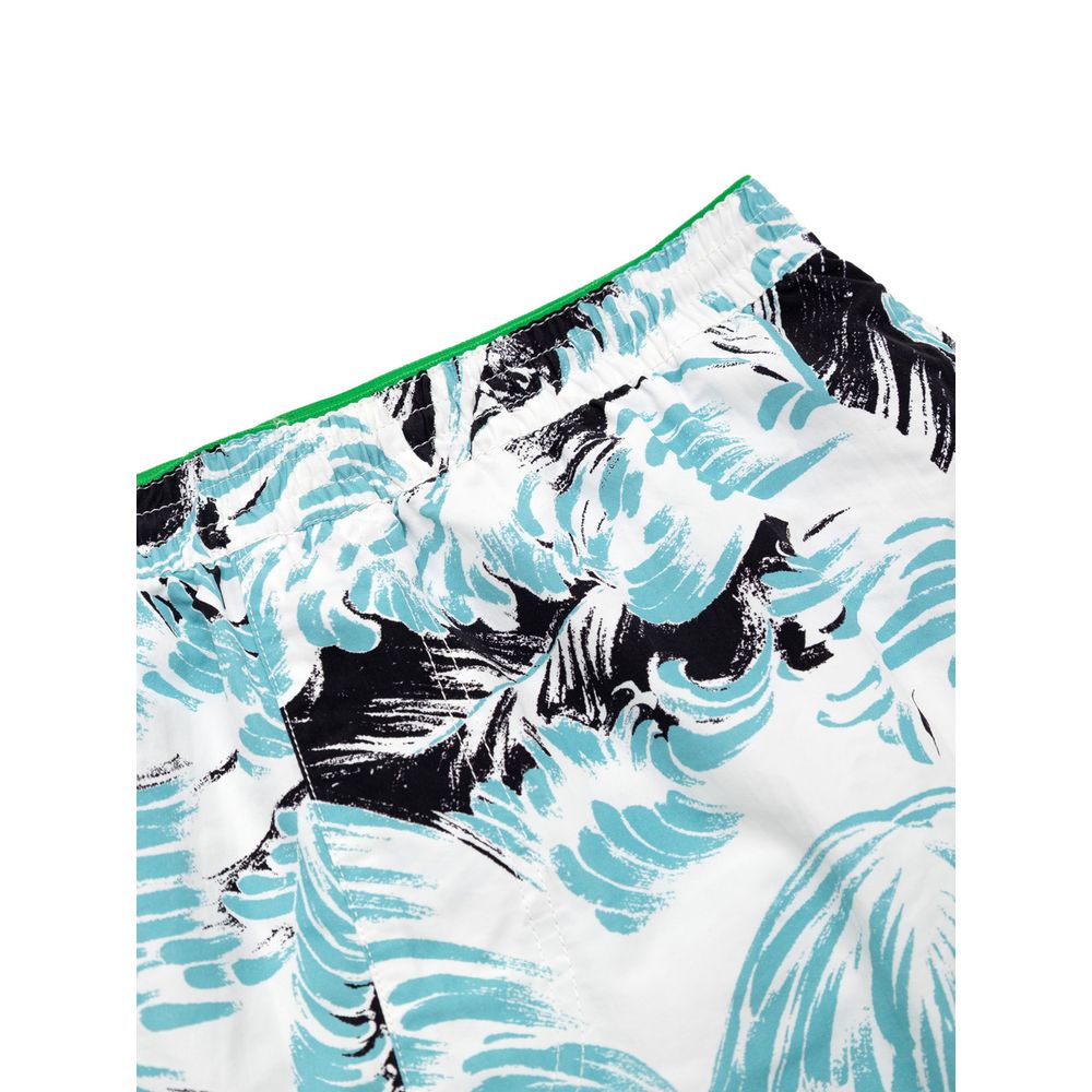 Weiße Badeshorts aus Polyamid