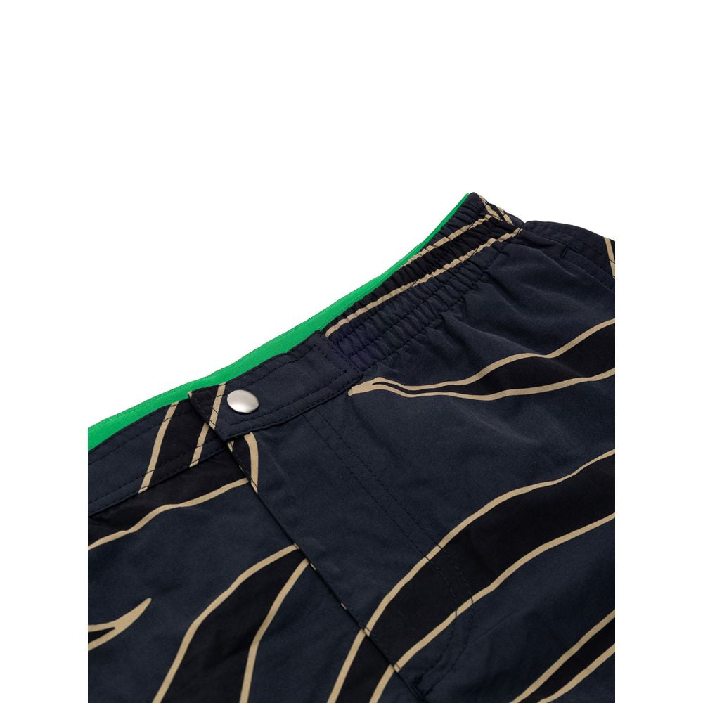 Blaue Badeshorts aus Polyamid