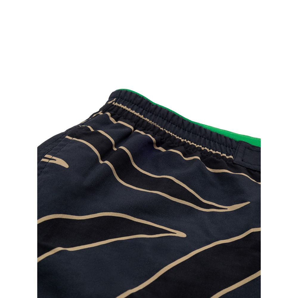 Blaue Badeshorts aus Polyamid