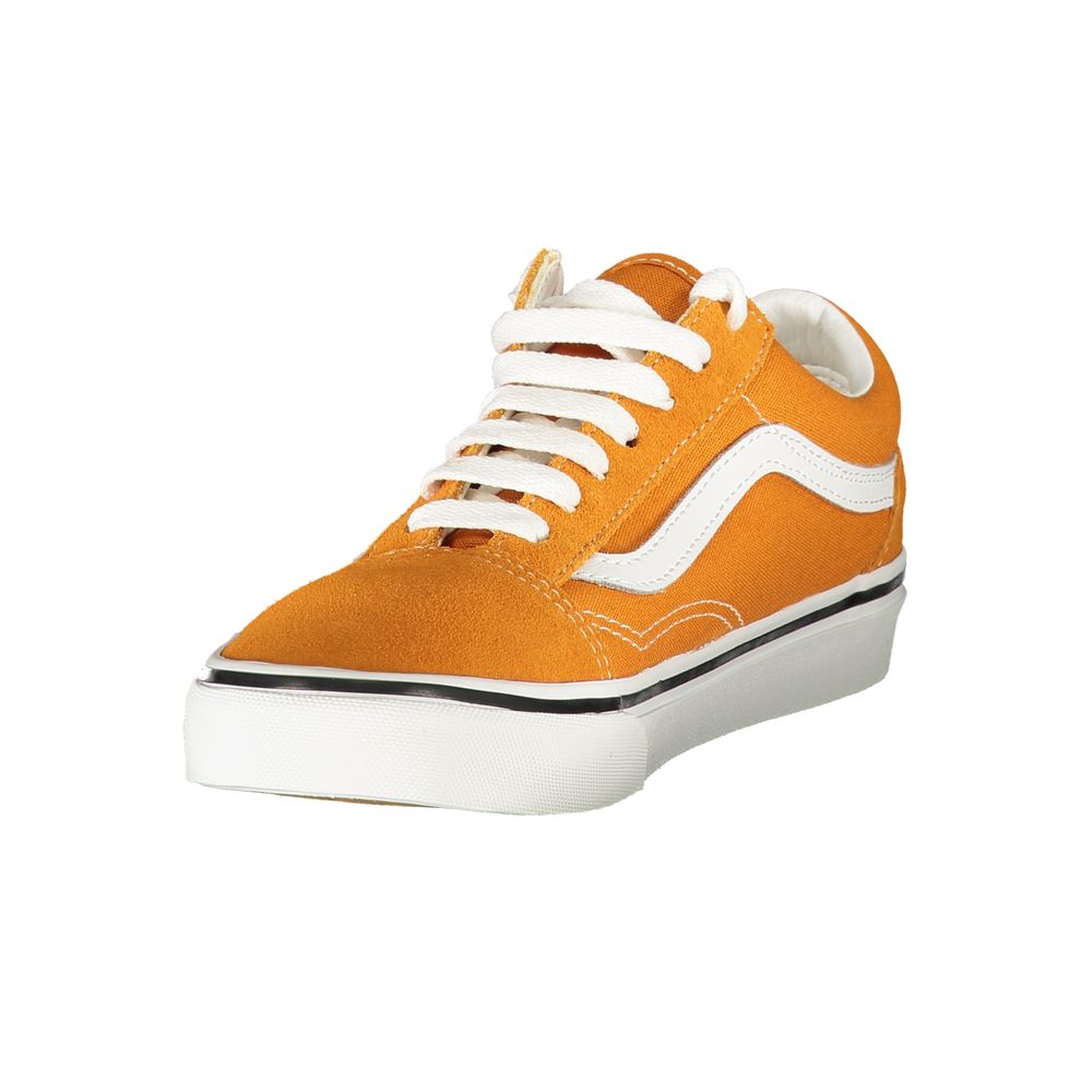 Orangefarbener Polyester-Sneaker