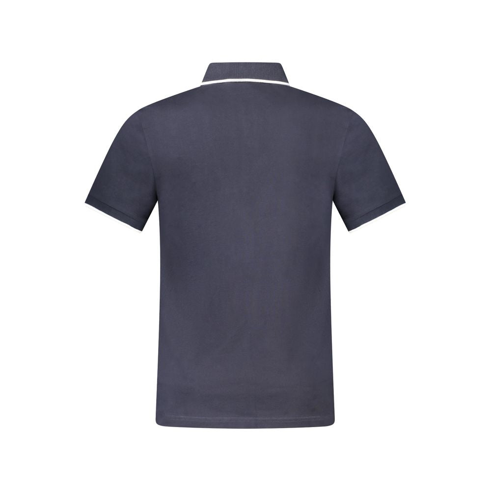 Blaues Poloshirt aus Baumwolle