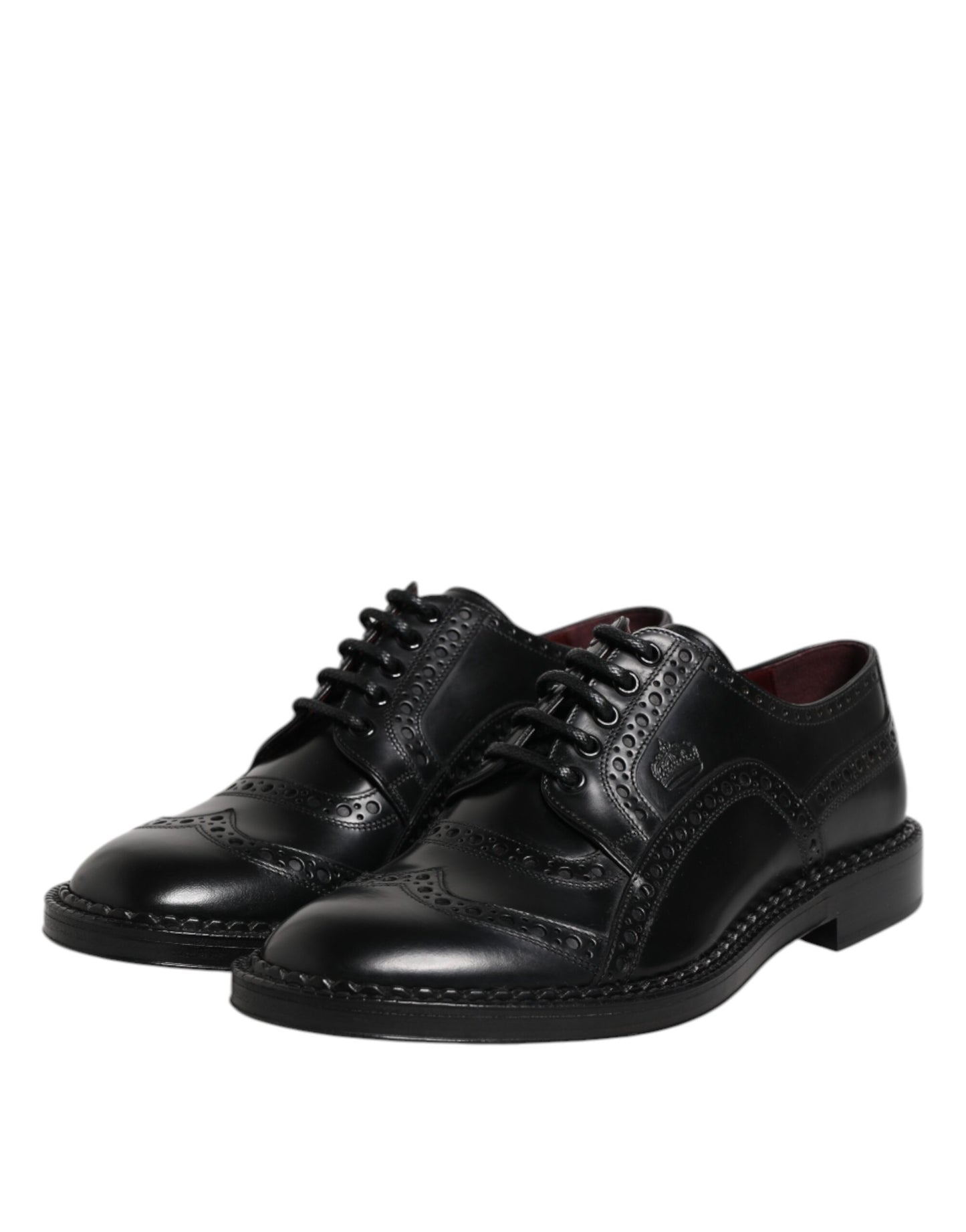Schwarze Derby-Schuhe aus Kalbsleder für formelle Anlässe