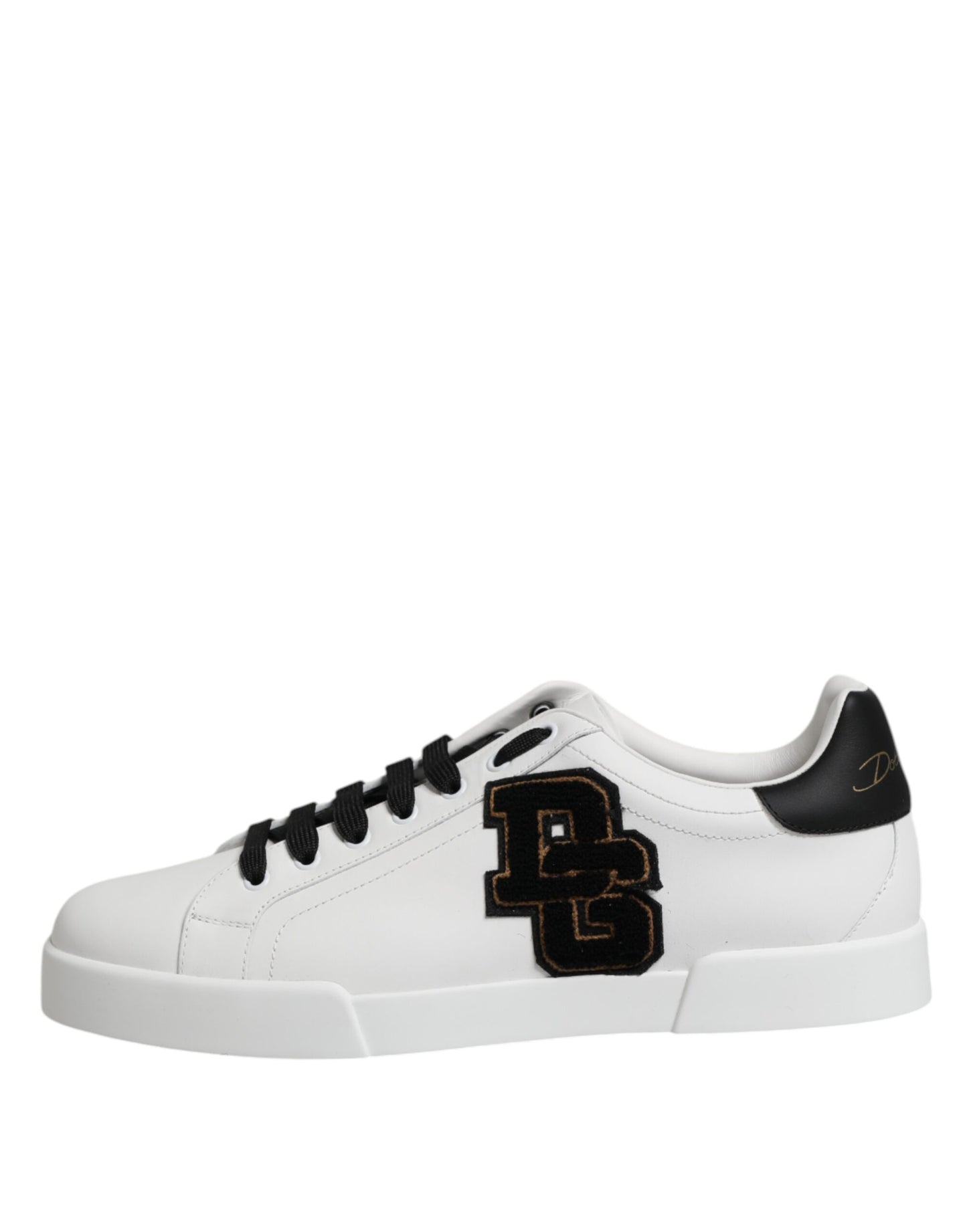 Weiße DG Logo Portofino Low Top Sneakers Schuhe