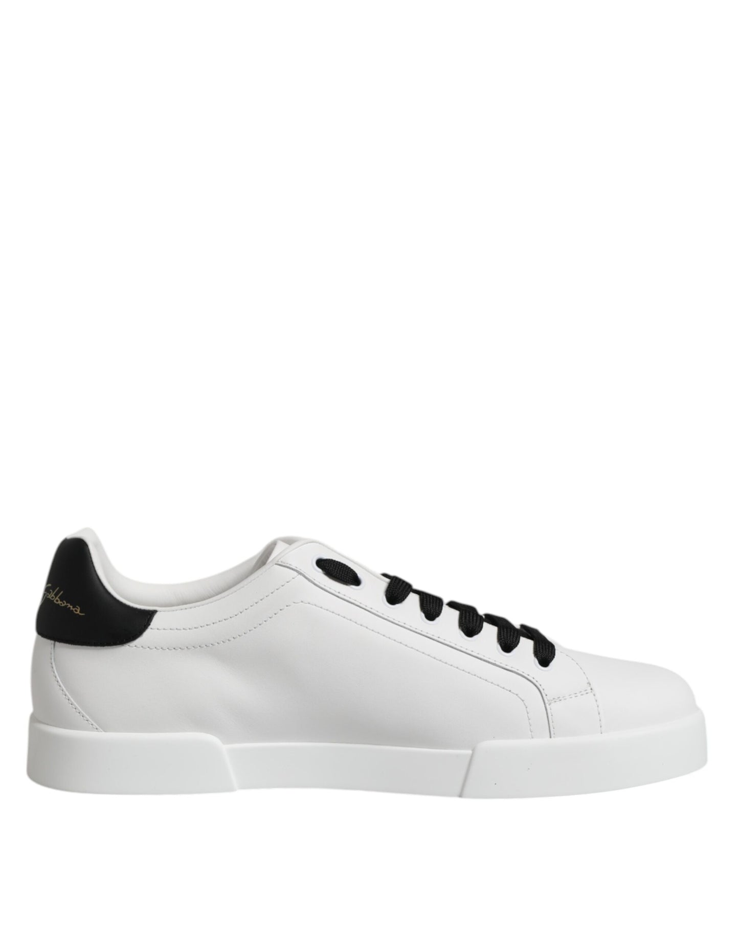 Weiße DG Logo Portofino Low Top Sneakers Schuhe