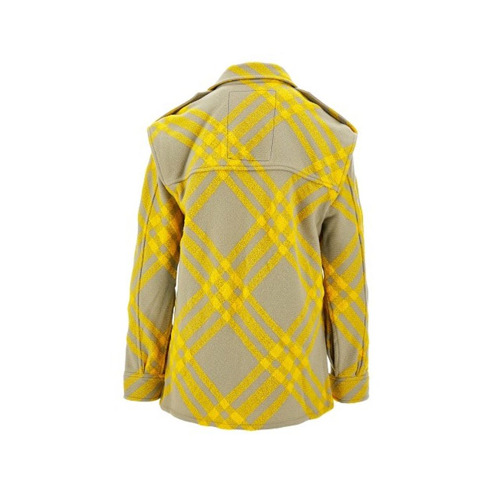 Karierte Wolljacke