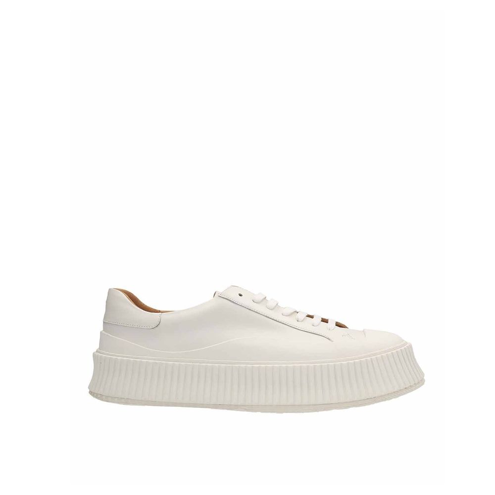 Leder-Sneakers mit Maxi-Sohle