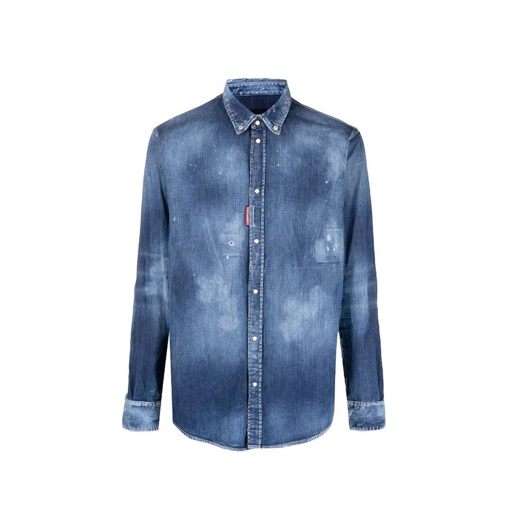 Jeanshemd im Distressed-Look