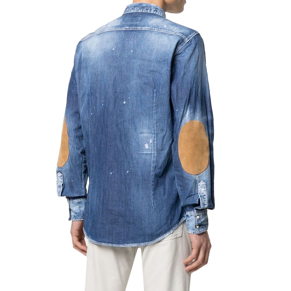Jeanshemd im Distressed-Look