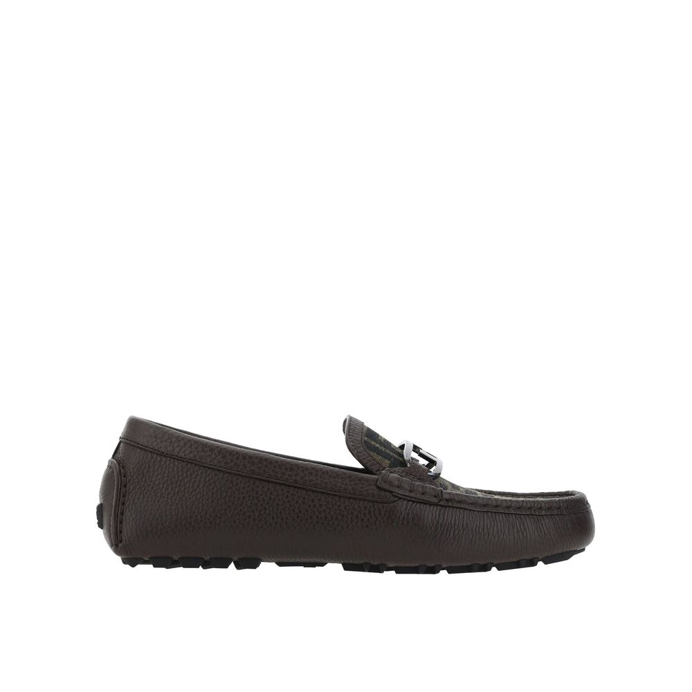 Leder-Loafer mit Monogramm