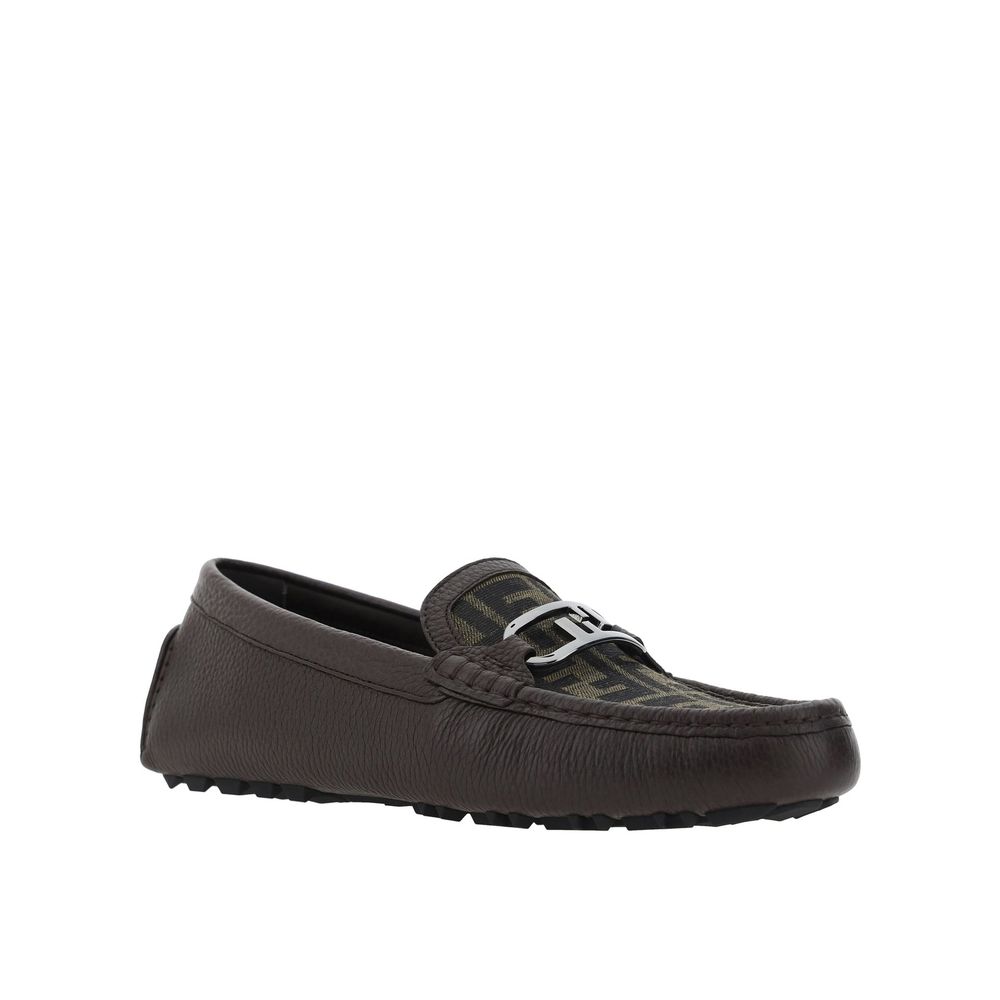 Leder-Loafer mit Monogramm