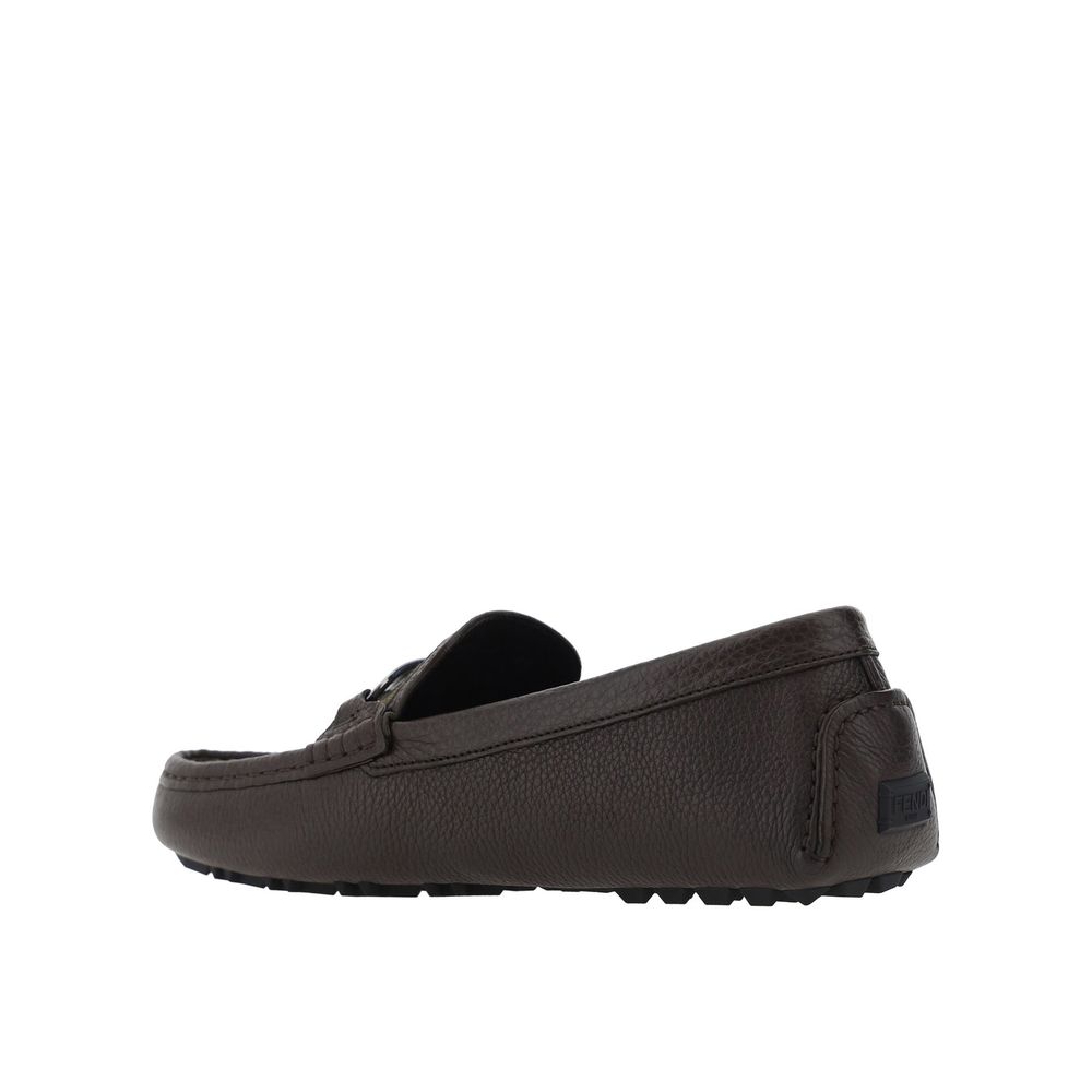 Leder-Loafer mit Monogramm