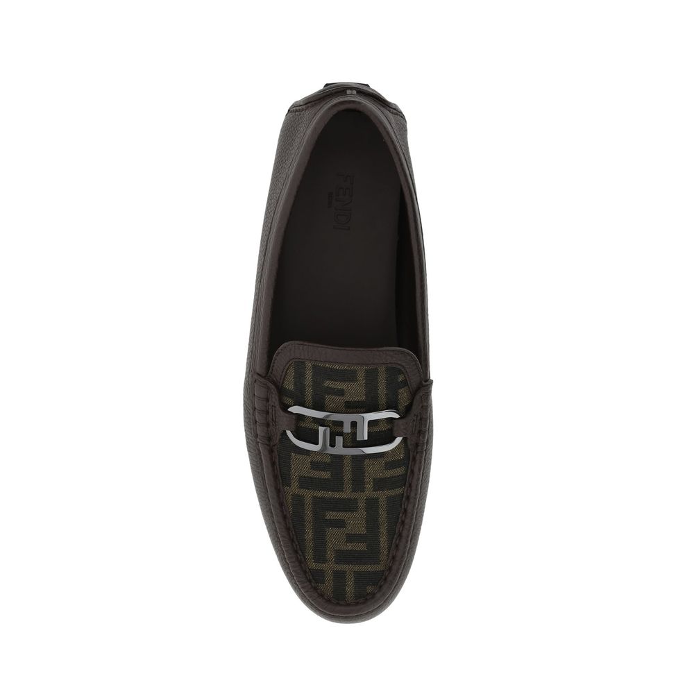 Leder-Loafer mit Monogramm