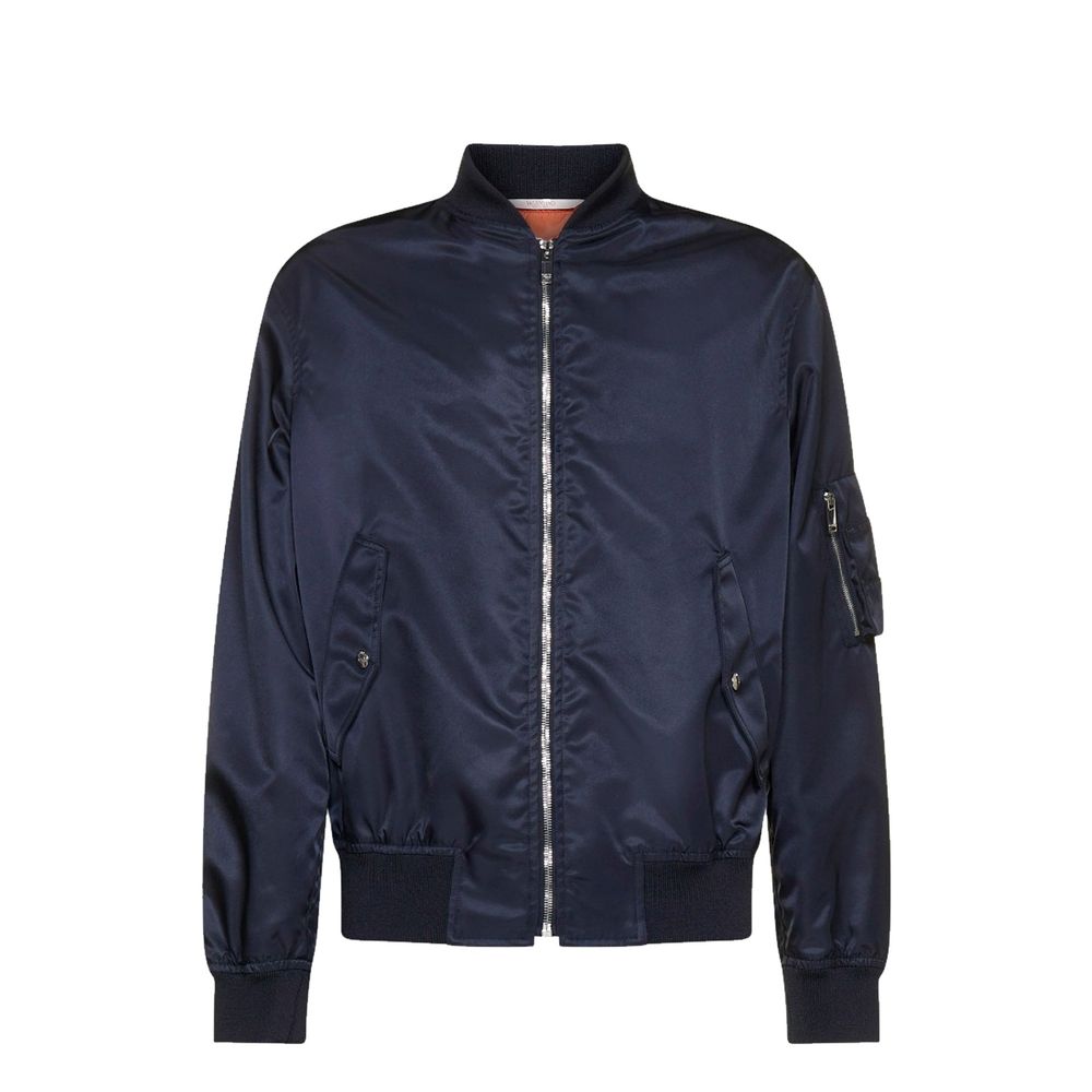 Bomberjacke mit Neon-Universum-Print