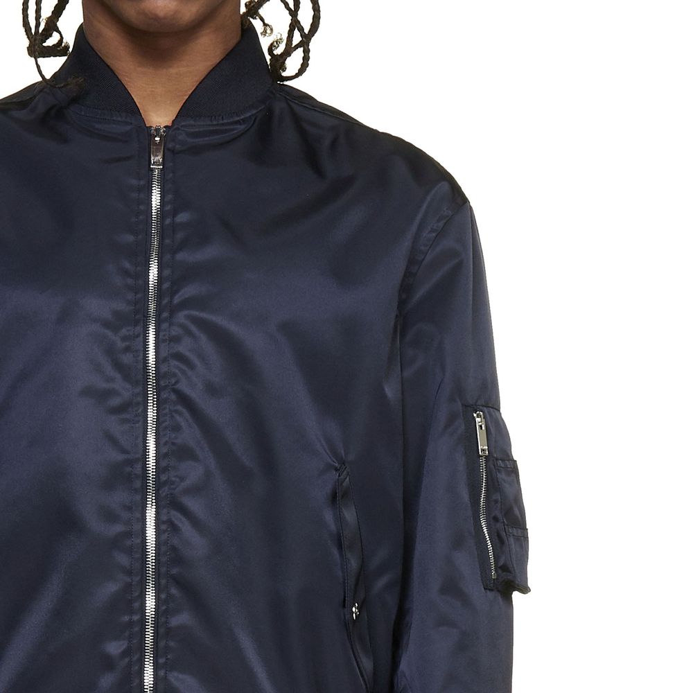 Bomberjacke mit Neon-Universum-Print