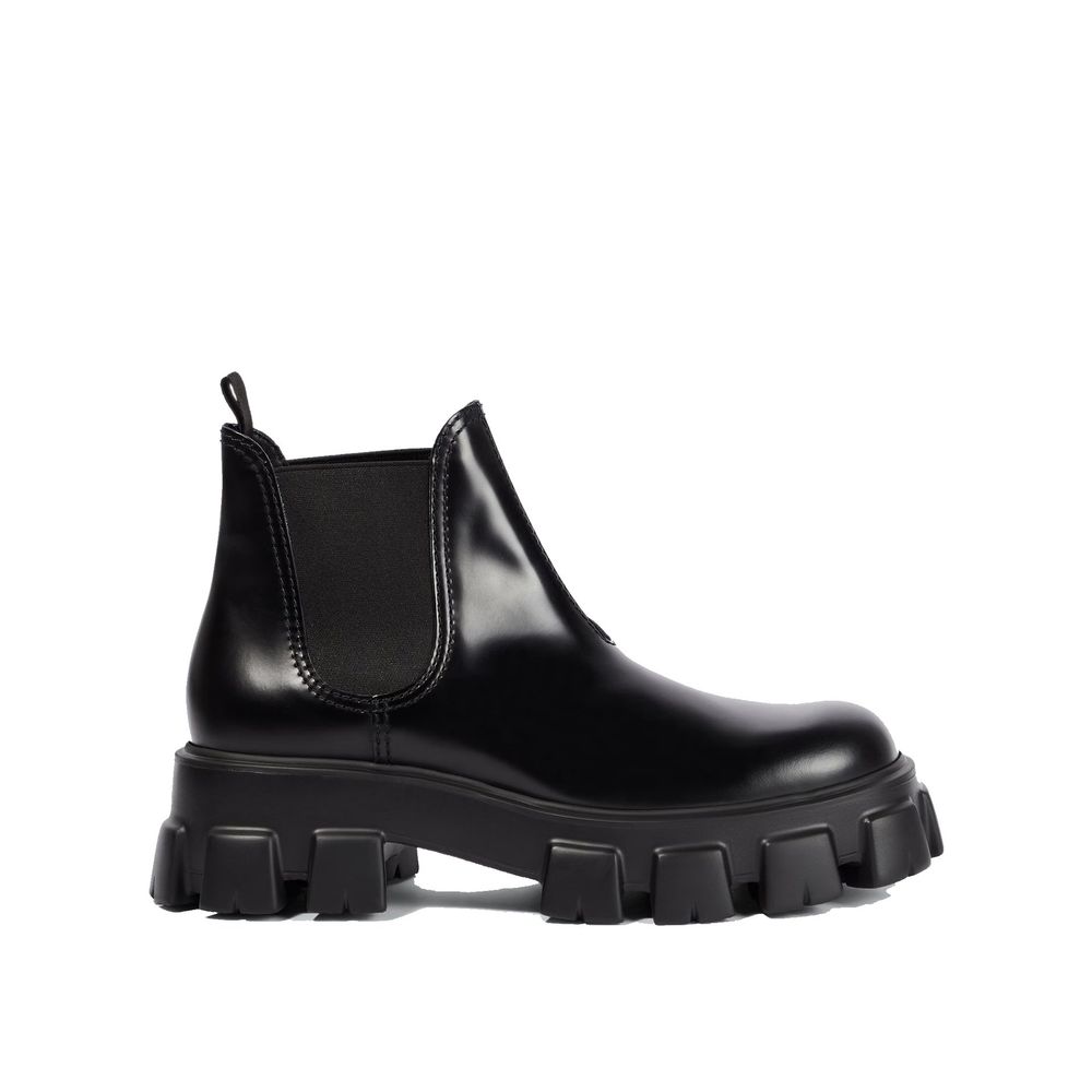 Monolith Ankle Boots aus Leder