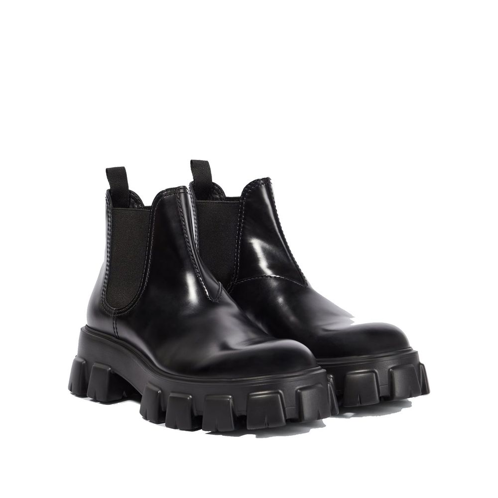 Monolith Ankle Boots aus Leder