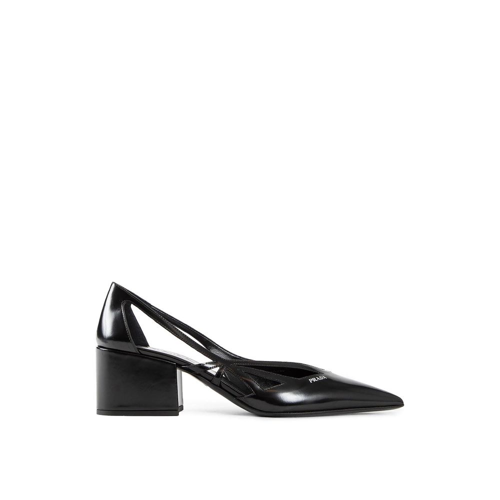 Cut-Out-Pumps aus gebürstetem Leder