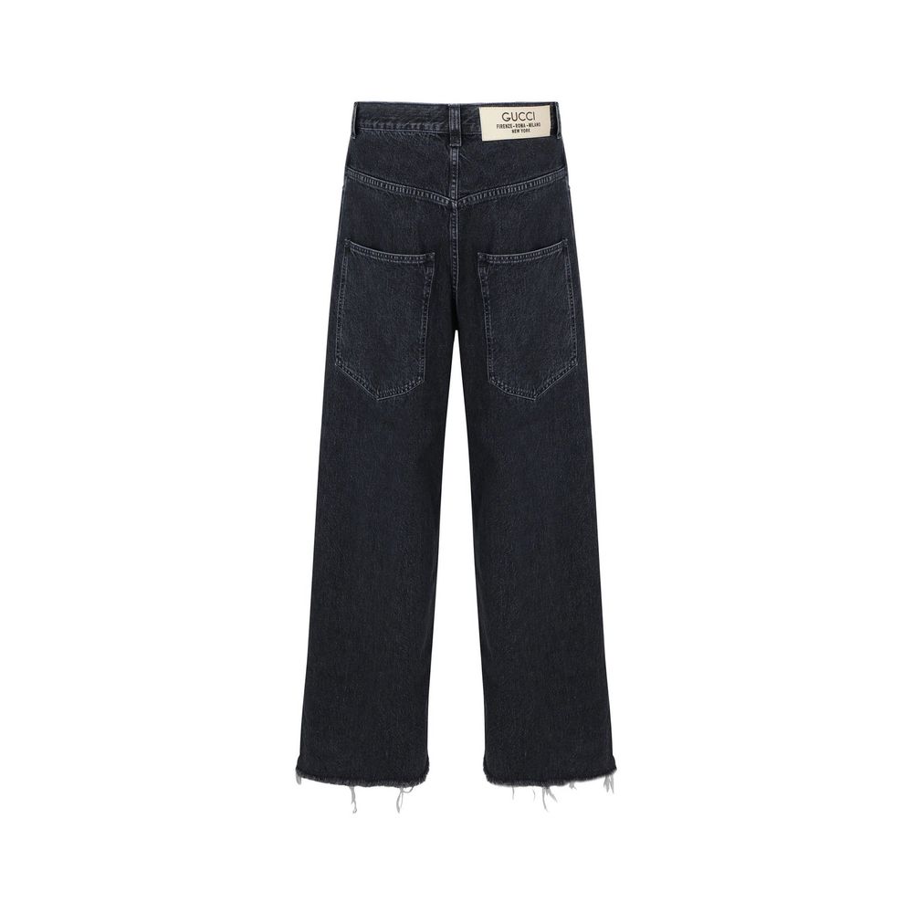 Jeans mit weitem Bein