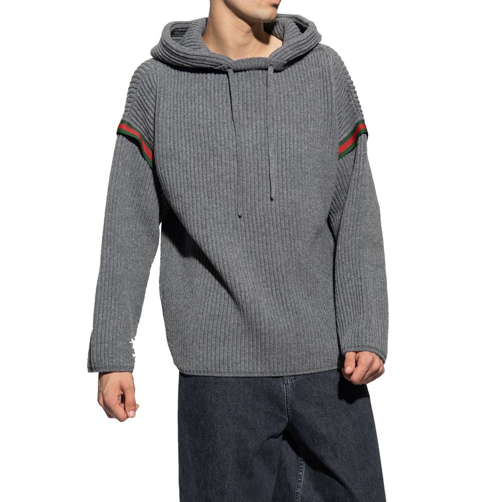 Woll-Sweatshirt mit Reißverschluss