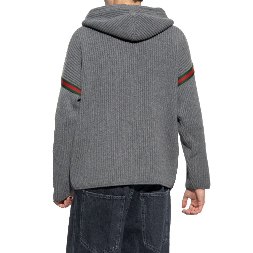 Woll-Sweatshirt mit Reißverschluss