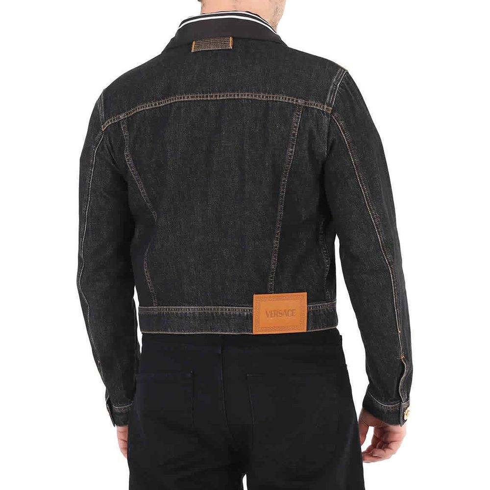 Jeansjacke mit Medusa-Motiv