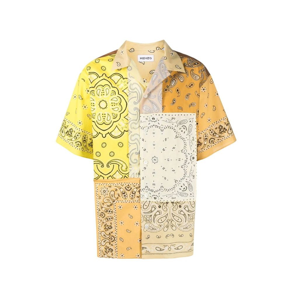 Patchwork-Kurzarmhemd