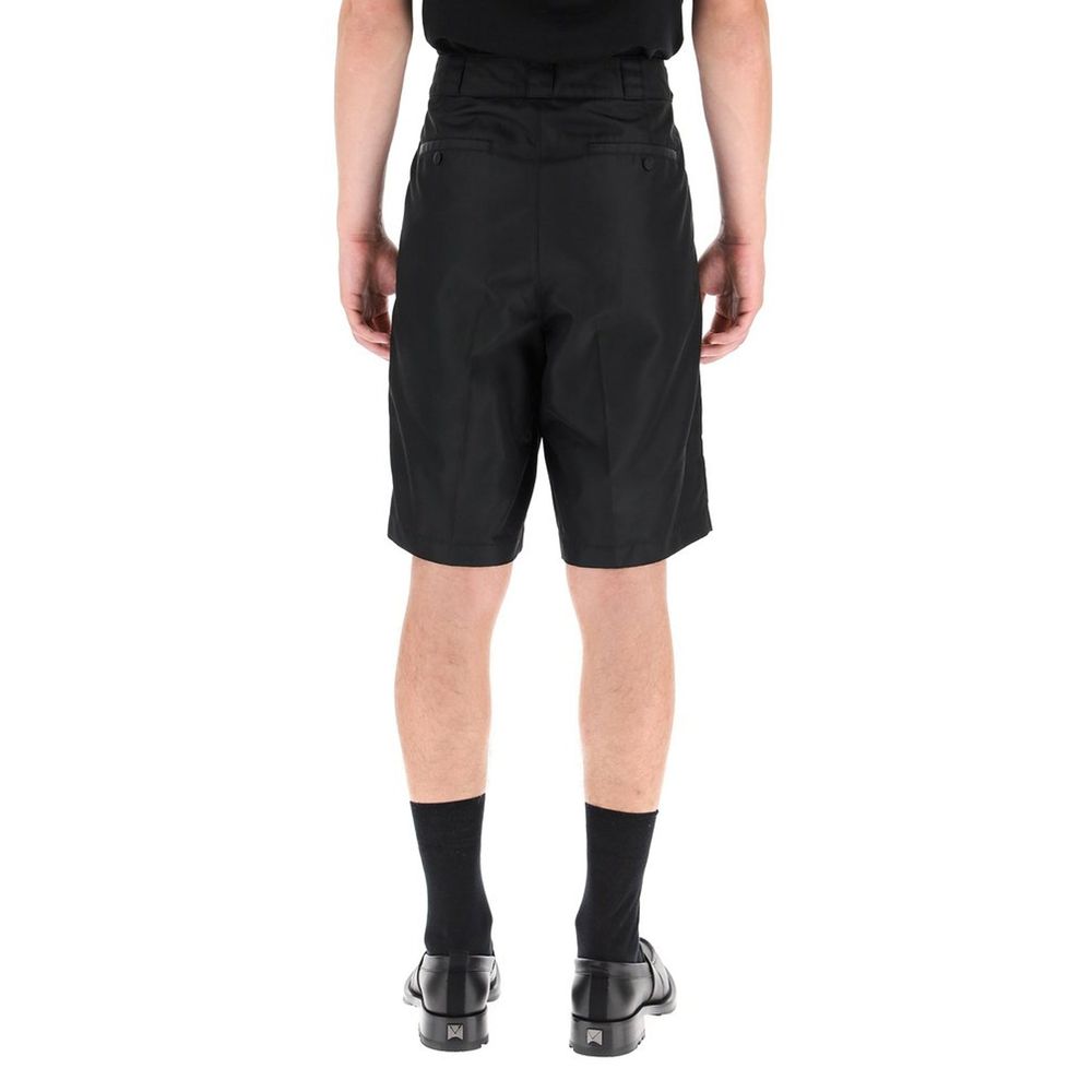 Bermudashorts mit Blumenstickerei