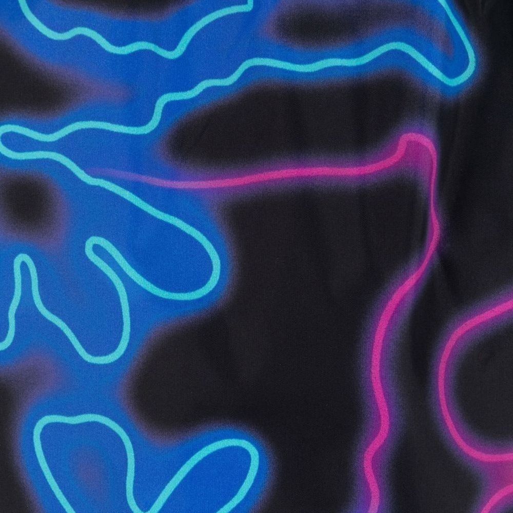 Badeshorts mit Neon-Print