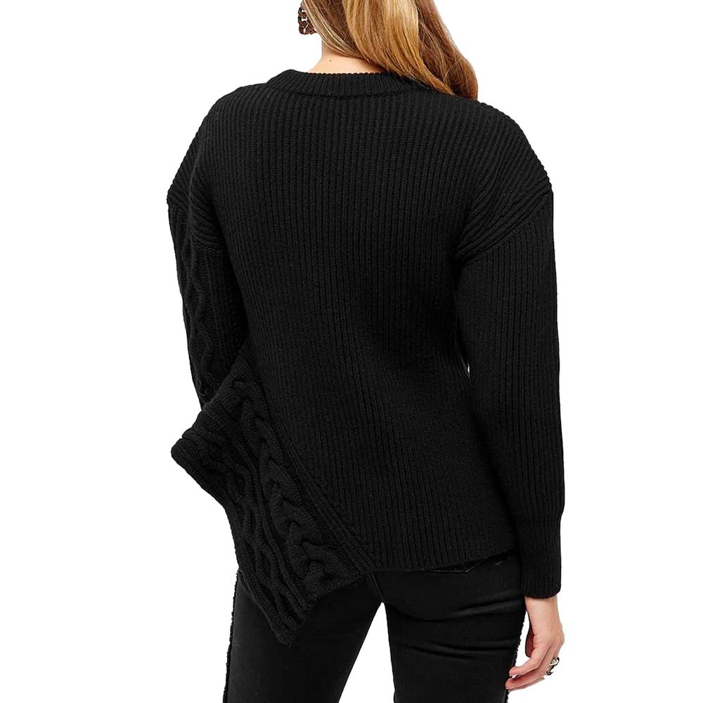 Asymmetrischer Wollpullover