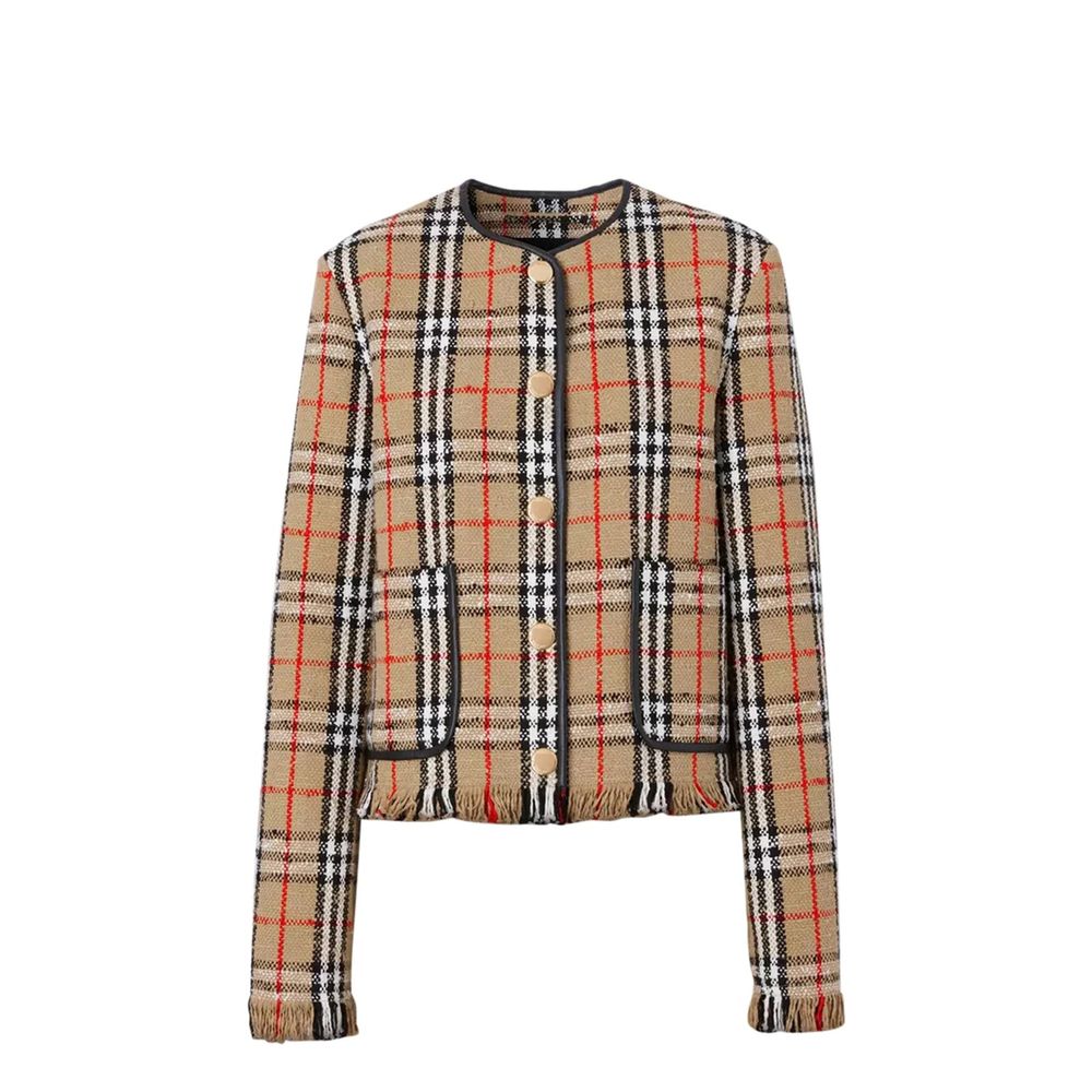 Jacke mit Vintage Check-Motiv