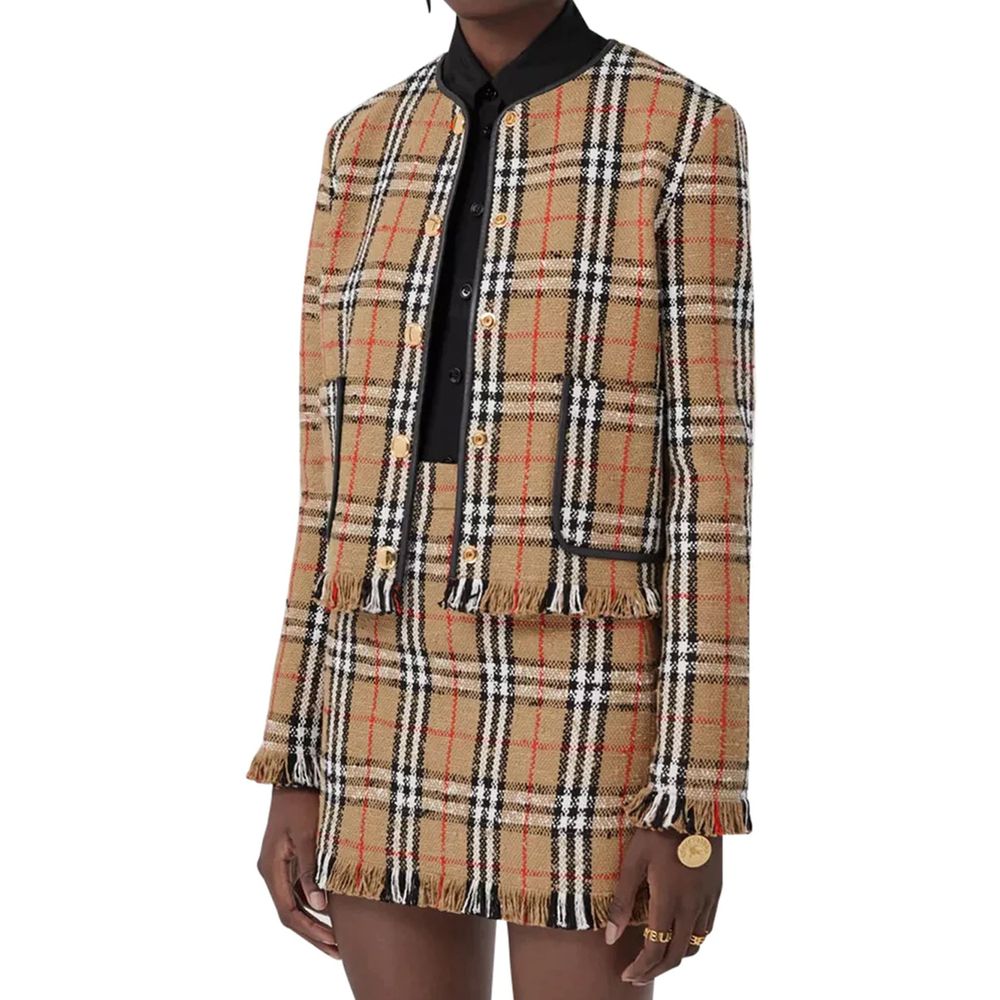 Jacke mit Vintage Check-Motiv