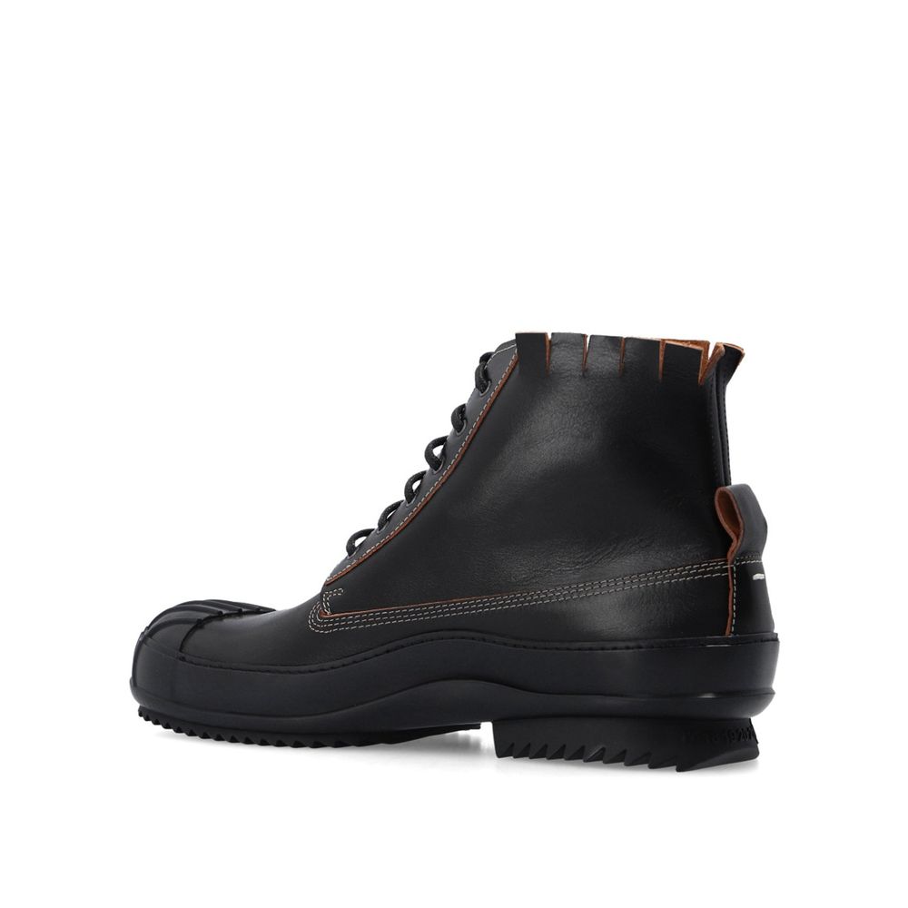 High-Top-Sneakers aus Leder