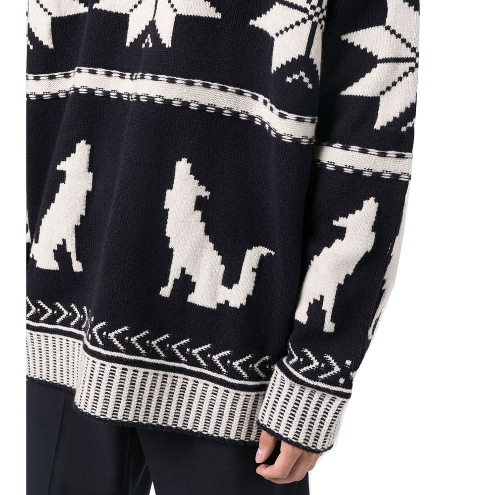 Bestickter Baumwollpullover