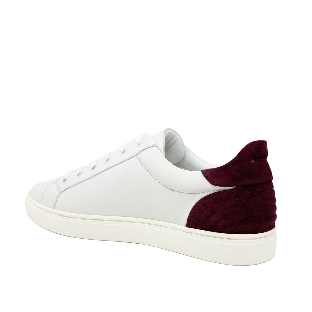 Ledersneaker mit Logo