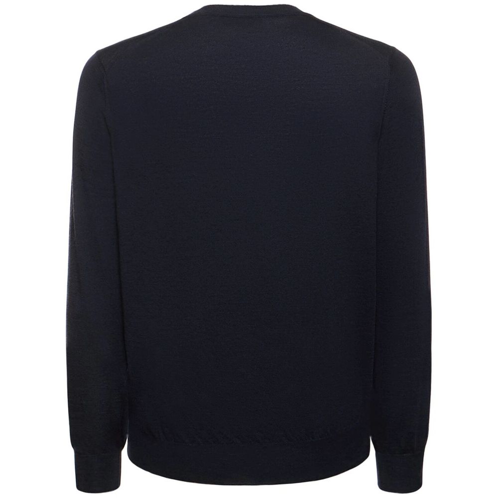 Blauer Kaschmirpullover für Herren