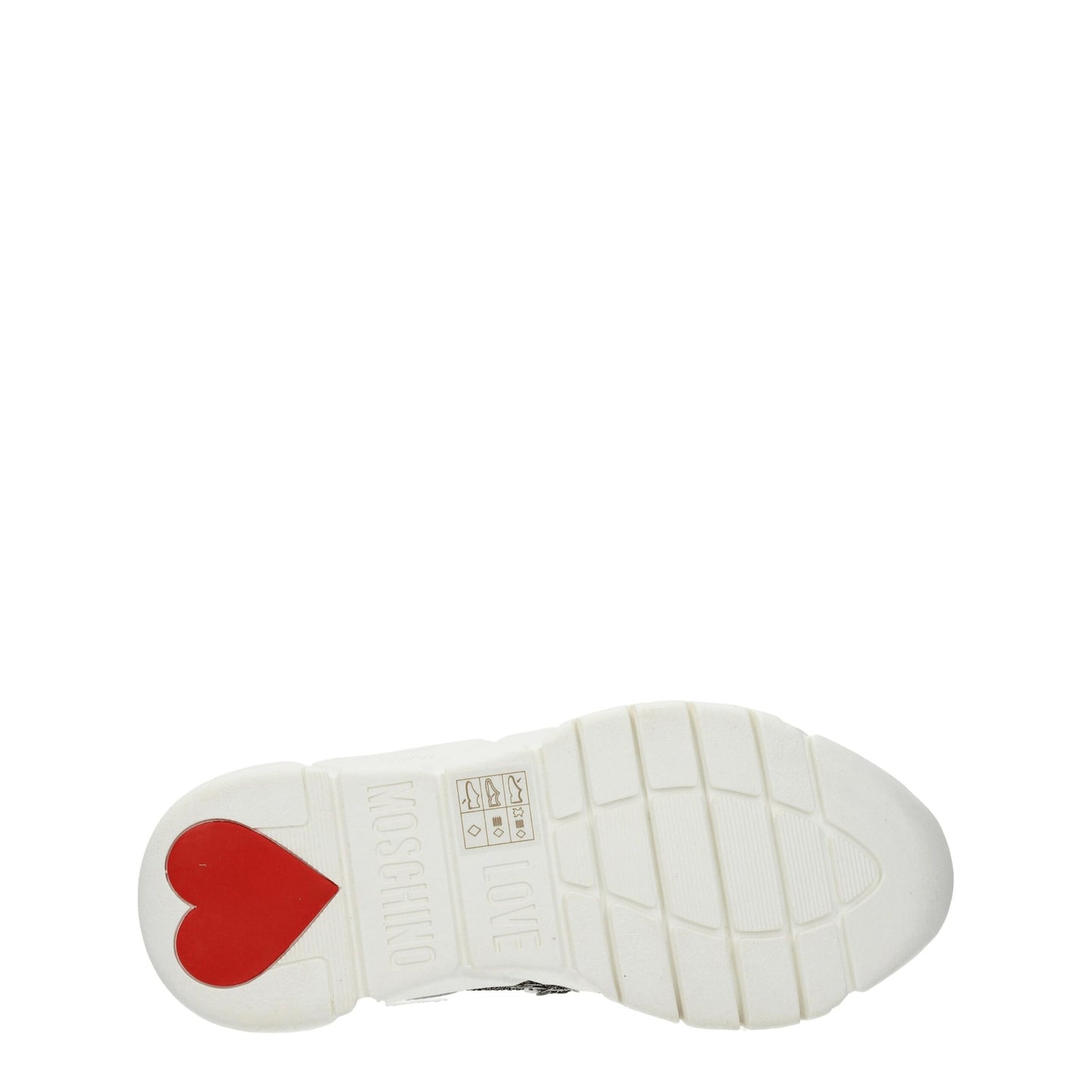 Weiße, klobige Stoff-Sneaker