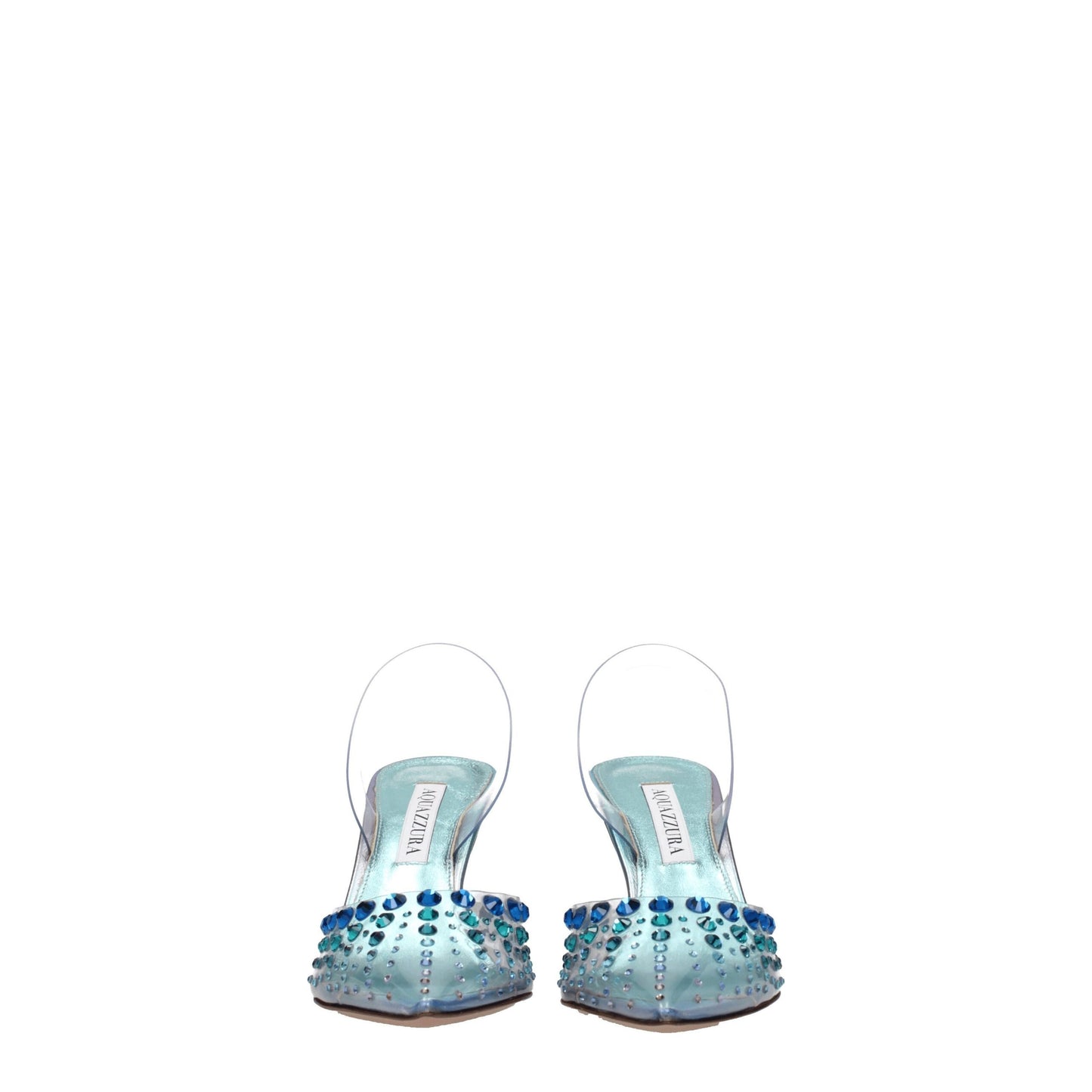 Transparente PVC-Sandalen mit Stilettoabsatz